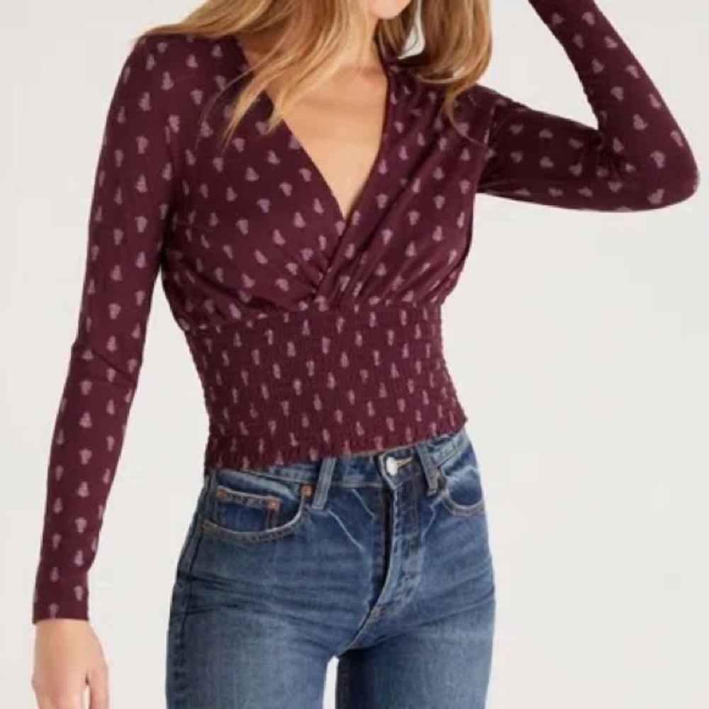 Eliana Ditsy Smocked Top